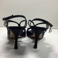 Dior Sandalen Zijde in Zwart