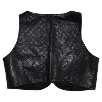 Noa Noa Gilet in Pelle in Nero