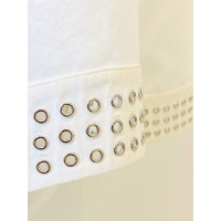 Alaïa Kleid aus Baumwolle in Weiß