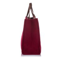 Fendi Tote bag in Cotone in Rosso