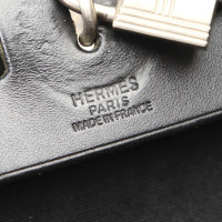 Hermès Herbag aus Canvas in Schwarz