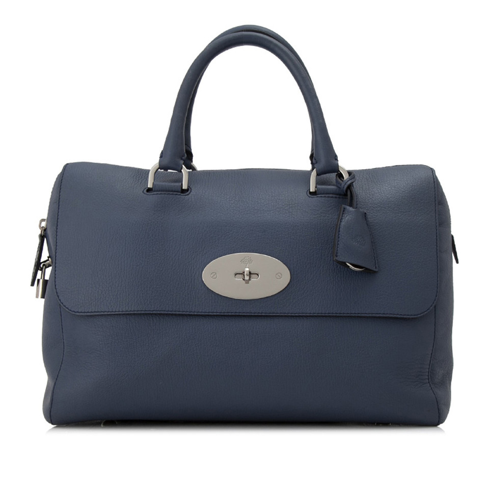 Mulberry Handtasche aus Leder in Blau