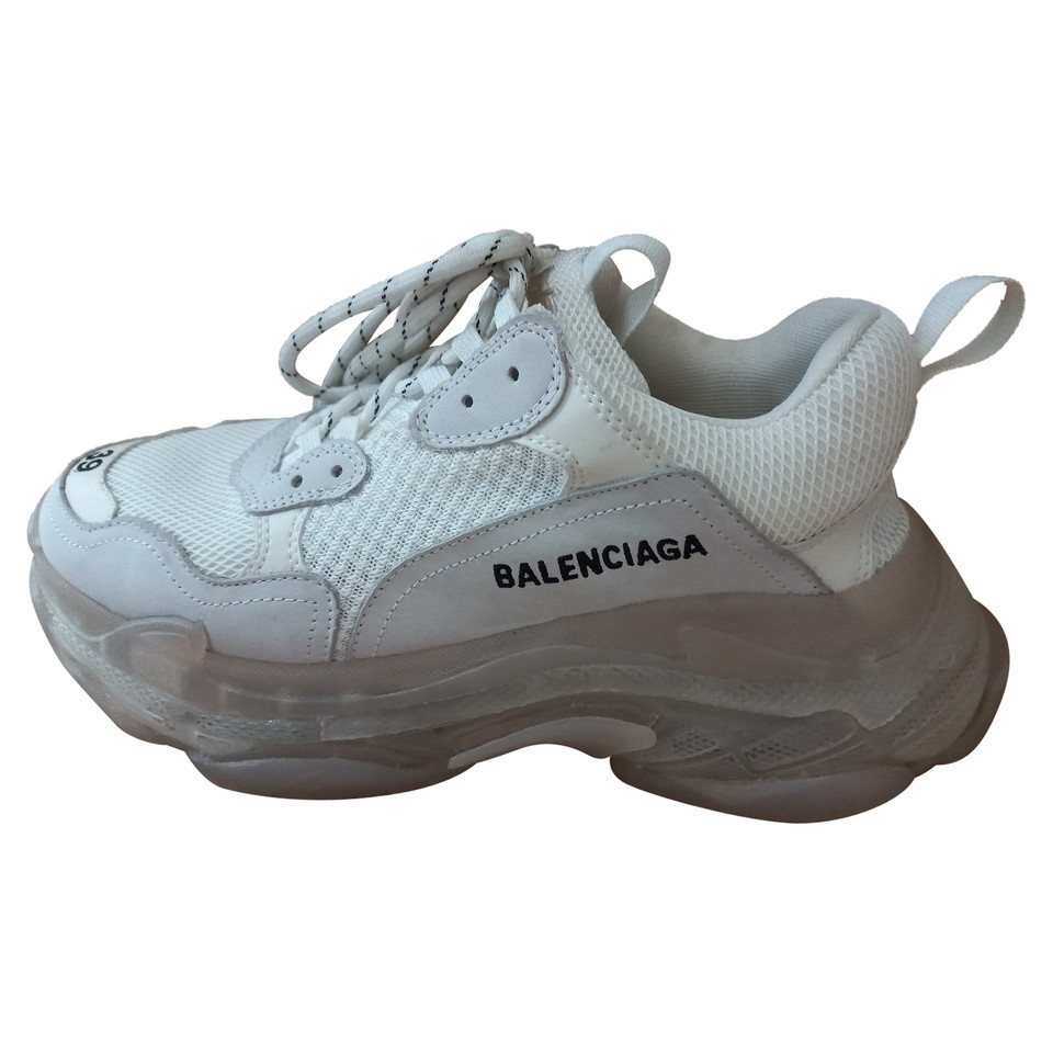 Balenciaga Chaussures de sport en Cuir en Blanc