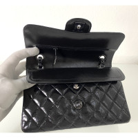 Chanel Classic Flap Bag Leer in Zwart