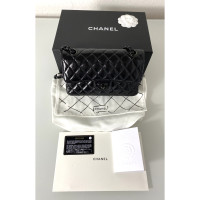 Chanel Classic Flap Bag Leer in Zwart