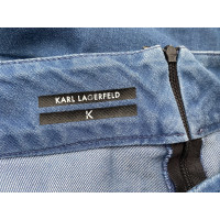 Karl Lagerfeld Skirt Cotton in Blue