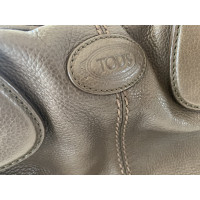 Tod's Shopper Leer in Olijfgroen