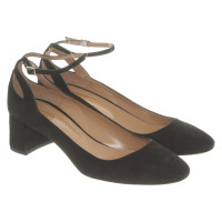 Aquazzura Pumps/Peeptoes aus Wildleder in Schwarz