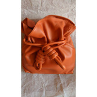 Loewe Flamenco Clutch aus Leder in Orange