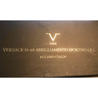 Versace Mocassini/Ballerine in Pelle scamosciata in Grigio