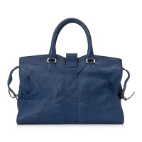 Yves Saint Laurent Handtasche aus Leder in Blau