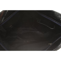 Aigner Handbag Patent leather in Blue