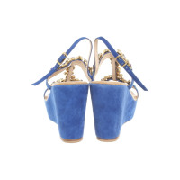 Phillip Hardy Wedges Suede in Blue