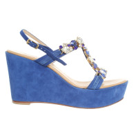 Phillip Hardy Wedges Suede in Blue