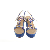 Phillip Hardy Wedges aus Wildleder in Blau