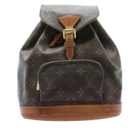 Louis Vuitton Montsouris Backpack PM21 in Tela in Marrone