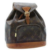 Louis Vuitton Montsouris Backpack PM21 in Tela in Marrone