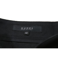 Gucci Paire de Pantalon en Soie en Noir