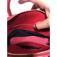 Balenciaga Ville XXS Top Handle Bag in Pelle in Rosso