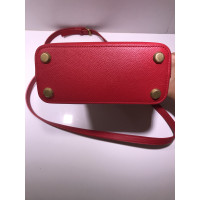 Balenciaga Ville XXS Top Handle Bag in Pelle in Rosso