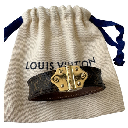 Louis Vuitton Braccialetto in Pelle in Marrone
