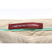 Comptoir Des Cotonniers Hose aus Baumwolle in Beige