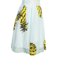 Msgm skirt with pineapple motif