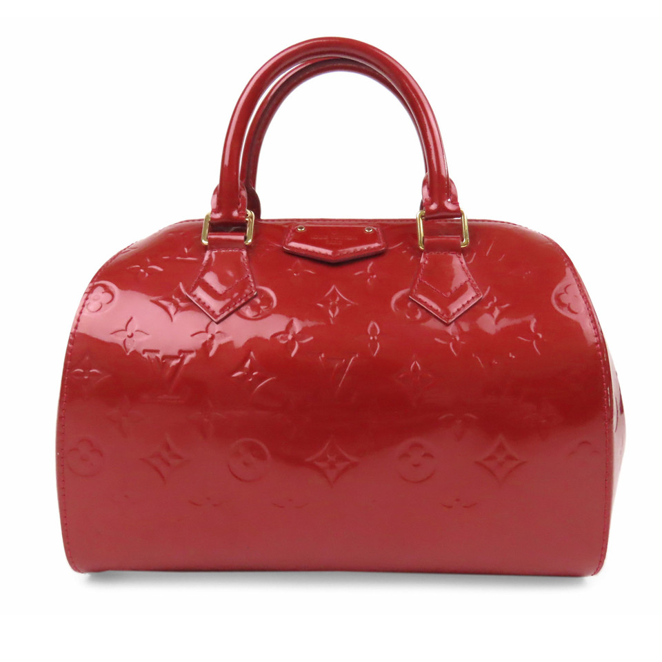 Louis Vuitton Handbag Leather in Red