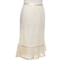 Anna Molinari Lace skirt in cream