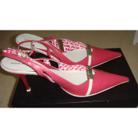 Mugler Sandalen aus Leder in Rosa / Pink