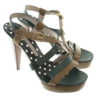 Marc By Marc Jacobs Sandales en cuir vert