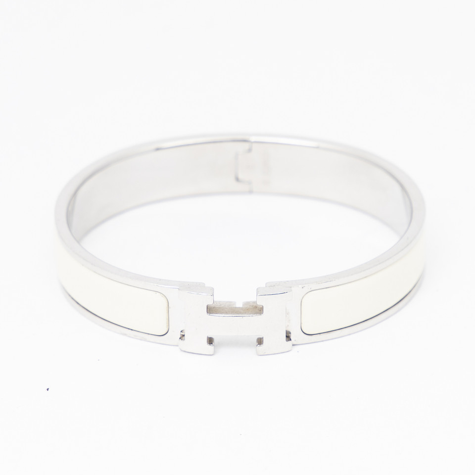 Hermès Armband Zilver in Wit