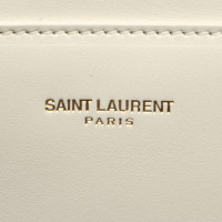 Saint Laurent Duffle Leer in Wit