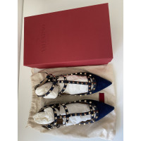 Valentino Garavani Slippers/Ballerinas Leather in Blue