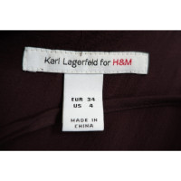 Karl Lagerfeld For H&M Dress Silk in Bordeaux