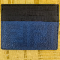 Fendi Täschchen/Portemonnaie aus Canvas in Blau