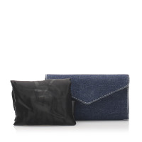 Yves Saint Laurent Clutch Denim in Blauw