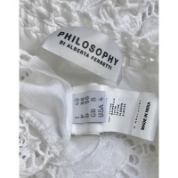 Philosophy Di Alberta Ferretti Kleid aus Baumwolle in Weiß