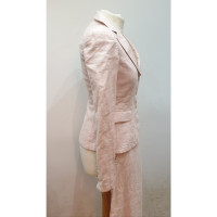 Emporio Armani Anzug aus Leinen in Rosa / Pink