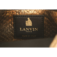 Lanvin Umhängetasche aus Leder in Gold