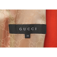 Gucci Jacke/Mantel aus Baumwolle in Orange