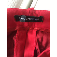 Flavio Castellani Trousers Cotton in Red