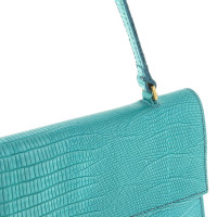 Coccinelle clutch in turquoise