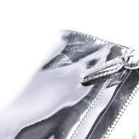 Balenciaga Stiefeletten aus Leder in Silbern