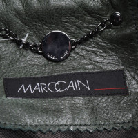 Marc Cain Jacke/Mantel aus Leder in Grün