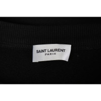Saint Laurent Oberteil aus Baumwolle in Schwarz