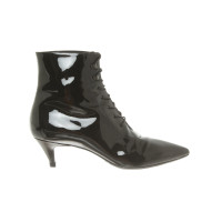 Saint Laurent Ankle boots Patent leather in Black