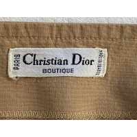 Christian Dior Oberteil aus Baumwolle in Ocker