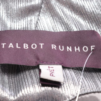 Talbot Runhof Jurk in Zilverachtig