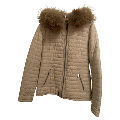 Oakwood Jacke/Mantel aus Leder in Creme